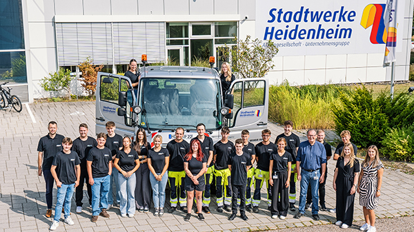 Neue Auszubildende 2024 Stadtwerke Heidenheim AG - Unternehmensgruppe