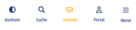 Menü Kontakt